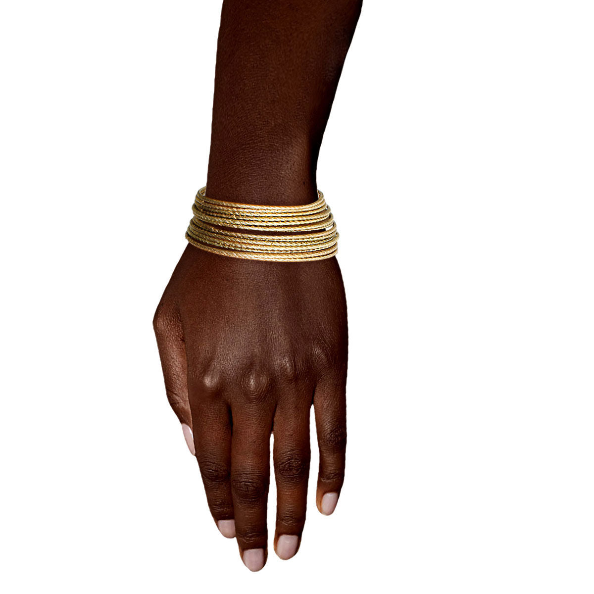 14 Pcs Gold Cut Bangles