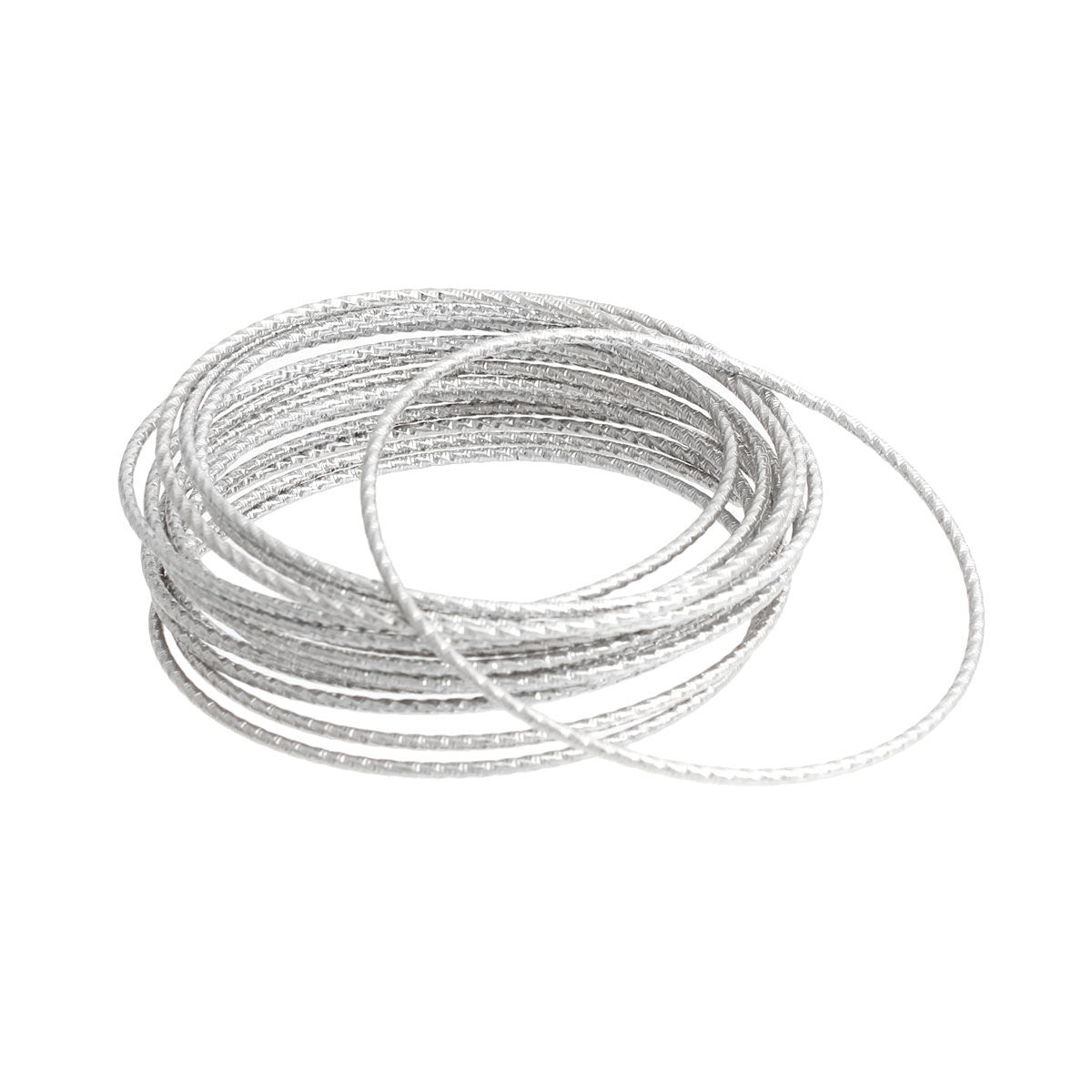 14 Pcs silver Cut Bangles